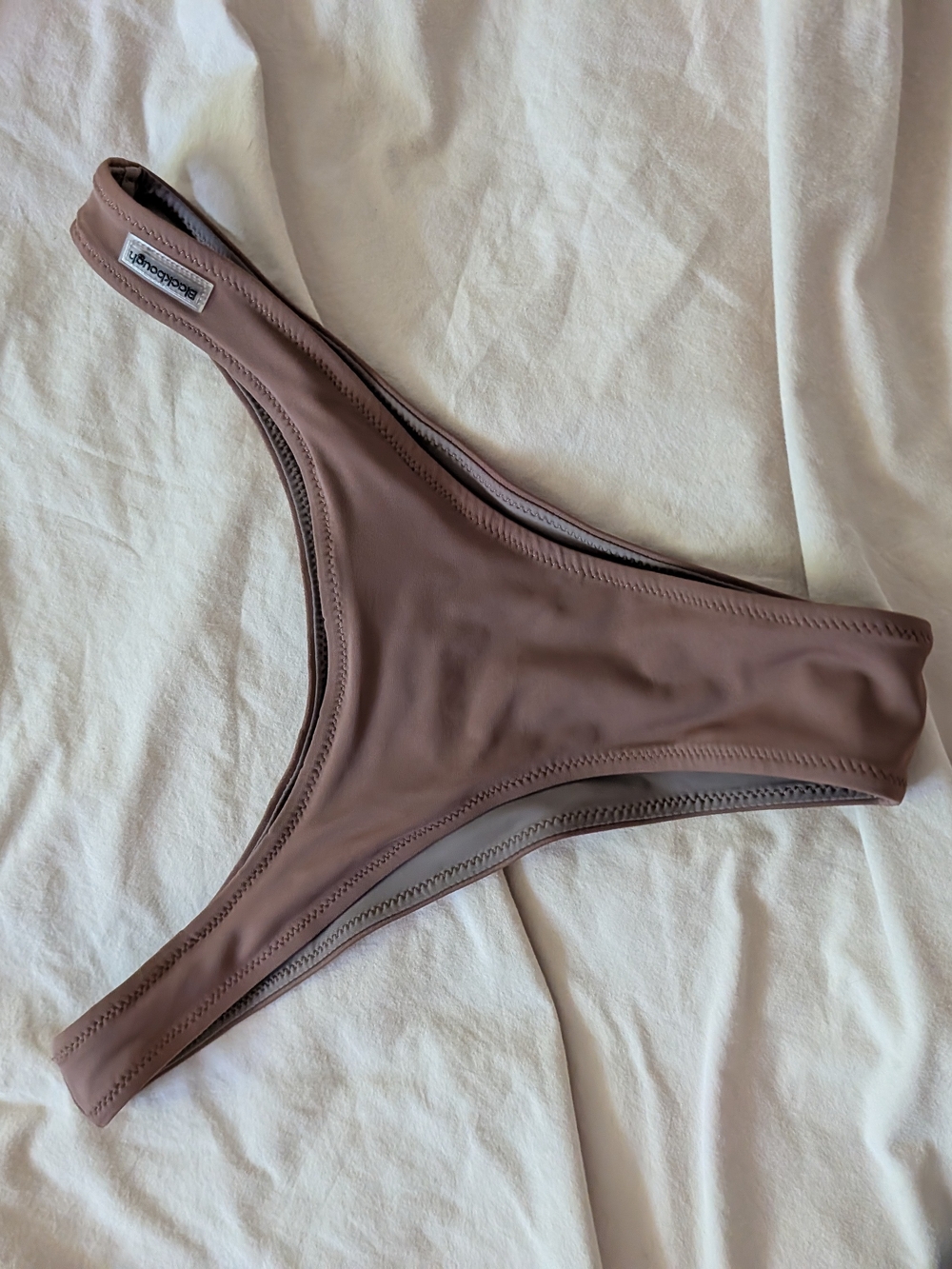 Blackbough Women's Brown High-Cut Bikini Bottom